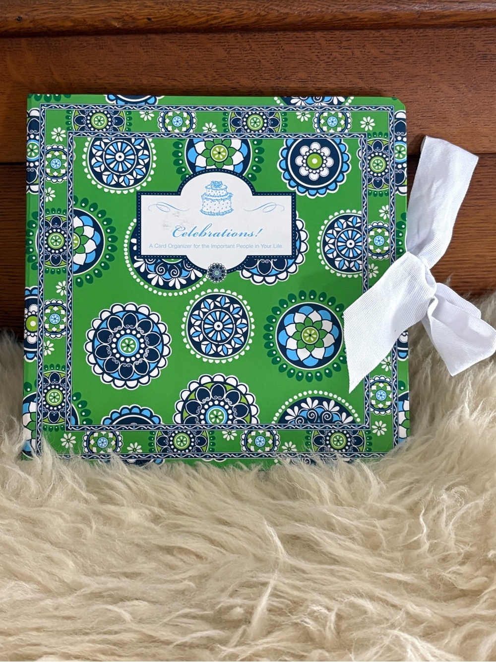 Vera Bradley ‘Cupcake Green’ Celebrations Card Organizer Occasions Calendar